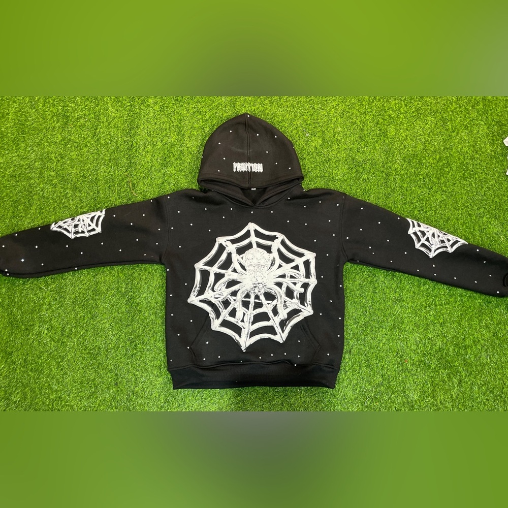 Black Spider Web Hoodie